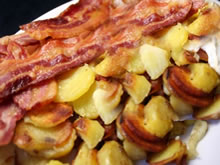 aardappelen met spek