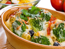 pasta met broccoli en mozzarella