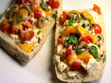 broodje cheddar en feta