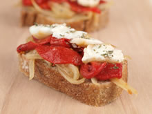 broodje met gegrilde paprika