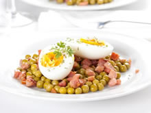 erwtjes met spek en ei