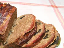 fricandon met spek en champignons