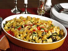 gebakken pasta met groentjes