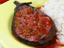 gevulde aubergine