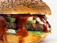 zelfgemaakte hamburger