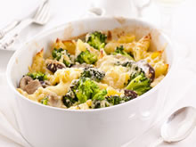 pasta met broccoli en champignons
