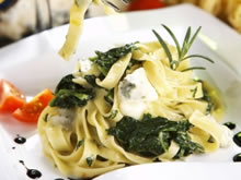 pasta met spinazie en ricotta