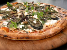 pizza aubergine