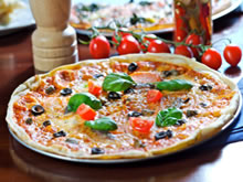 pizza met geitenkaas