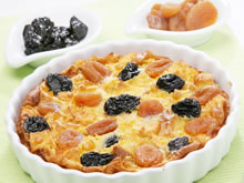 Pruimen-abrikozen clafoutis