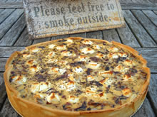 quiche met radicchio