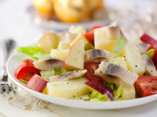 salade met haring en appel
