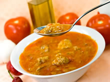 tomatensoep met balletjes